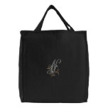 Flowers Monogram N Tote Bag embroidered bags