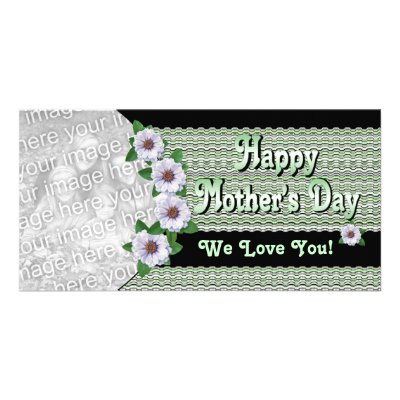 Flowers Mother's Day Photo Card by anuradesignstudio