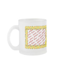 Flowers of Orange & Yellow Frame Mugs