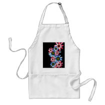 Flowers on Black Apron