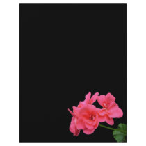 Flowers on black background custom flyer
