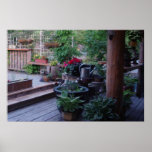Flowers on the Deck in BC Poster