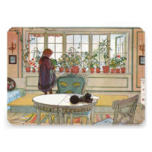 Flowers on the Windowsill by Carl Larsson Custom Announcements