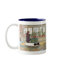 Flowers on the Windowsill by Carl Larsson Coffee Mug