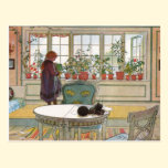 Flowers on the Windowsill by Carl Larsson postcards