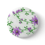 Flowers on Vines Button