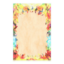 Flowers Pattern Flame Stationery