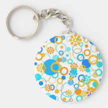 Flowers pattern - Keychain