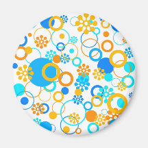 Flowers pattern - Magnet