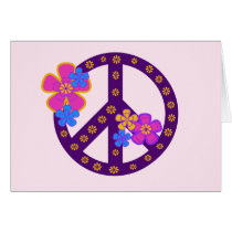 Flowers Peace Symbol T-shirts and Gifts Cards
