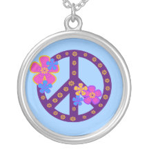 Flowers Peace Symbol T-shirts and Gifts Jewelry