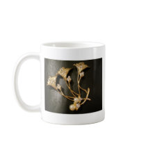 Flowers, Pearls and Crystals Coffee Mugs