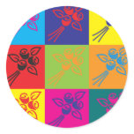 Flowers Pop Art Sticker