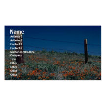 Flowers Profile Card Business Card Templates