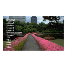 Flowers Profile Card Business Card Templates