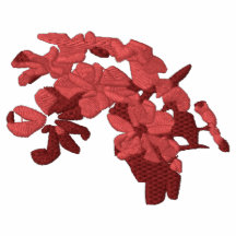 flowers red polo