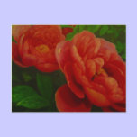flowers red postcards