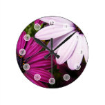 Flowers Round Wall Clock