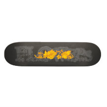 FLOWERS SKATE BOARD