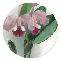 Flowers Round Stickers