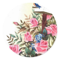 Flowers Round Sticker