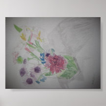 Flowers, Vase. Poster