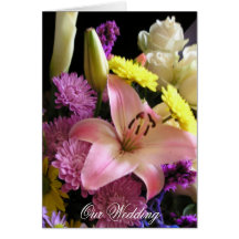 Flowers Wedding Invitation Card