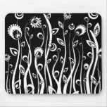 flowers_white d'imaginaire tapis de souris