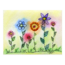 Flowers with Halos Post Cards