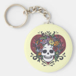 Flowerskull - Mom Keychain