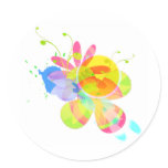 Flowery Abstract Sticker