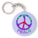 Flowery Peace Keychain