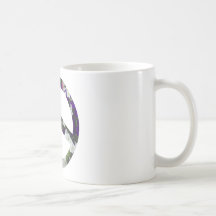 flowery peace symbol mugs