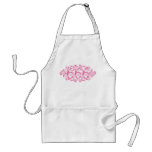 Flowery Pink Number 666 Aprons
