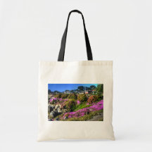 Flowery Slope Tote Bag
