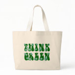 Flowery Think Green Bag