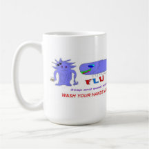 Flu Bug vs Mama Coffee Mug