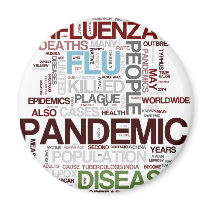 Flu Fridge Magnet