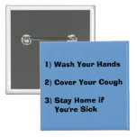 Flu Season Pinback Button