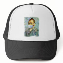 Flu Season Van Gogh With Mask Trucker Hat