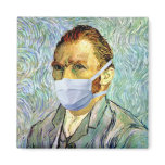 Flu Season Van Gogh With Mask Refrigerator Magnets