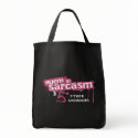 Fluent in Sarcasm & 5 Other Languages Grocery tote bags