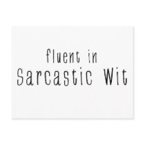 Fluent In Sarcastic Wit