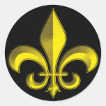Fluer De Art Bevel Gold Fresco Stickers