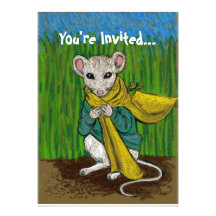 Fluffim Mouse Invitation Card