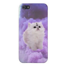 Fluffly wittle Satan kitty iPhone 5 Cases
