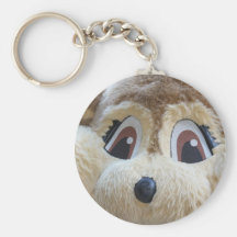 fluffy bear keychain