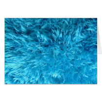 Fluffy Blue Fur Greeting Cards