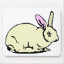 FLUFFY BUNNY RABBIT MOUSE MAT