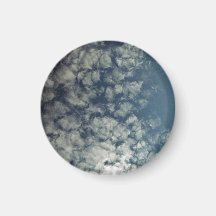 Fluffy Clouds On The Blue Sky Magnets